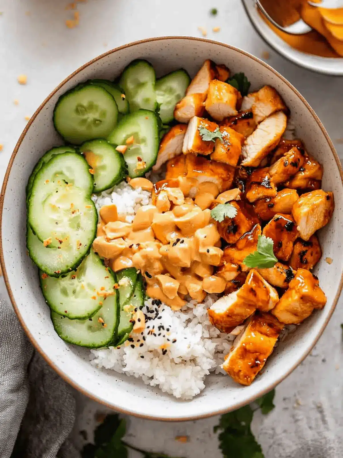 Hot Honey Chicken Bowls