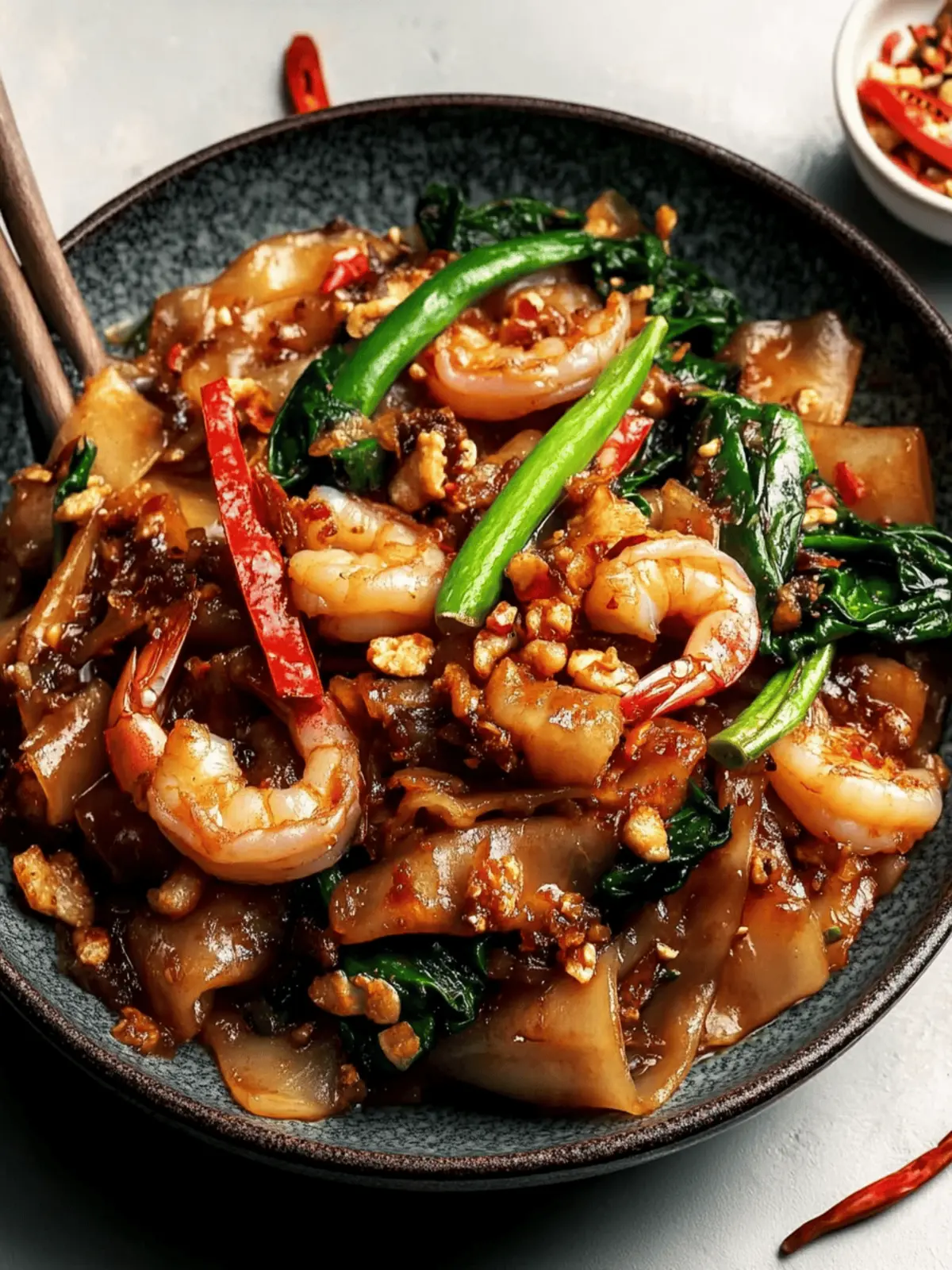 Garlic Prawn Pad See Ew