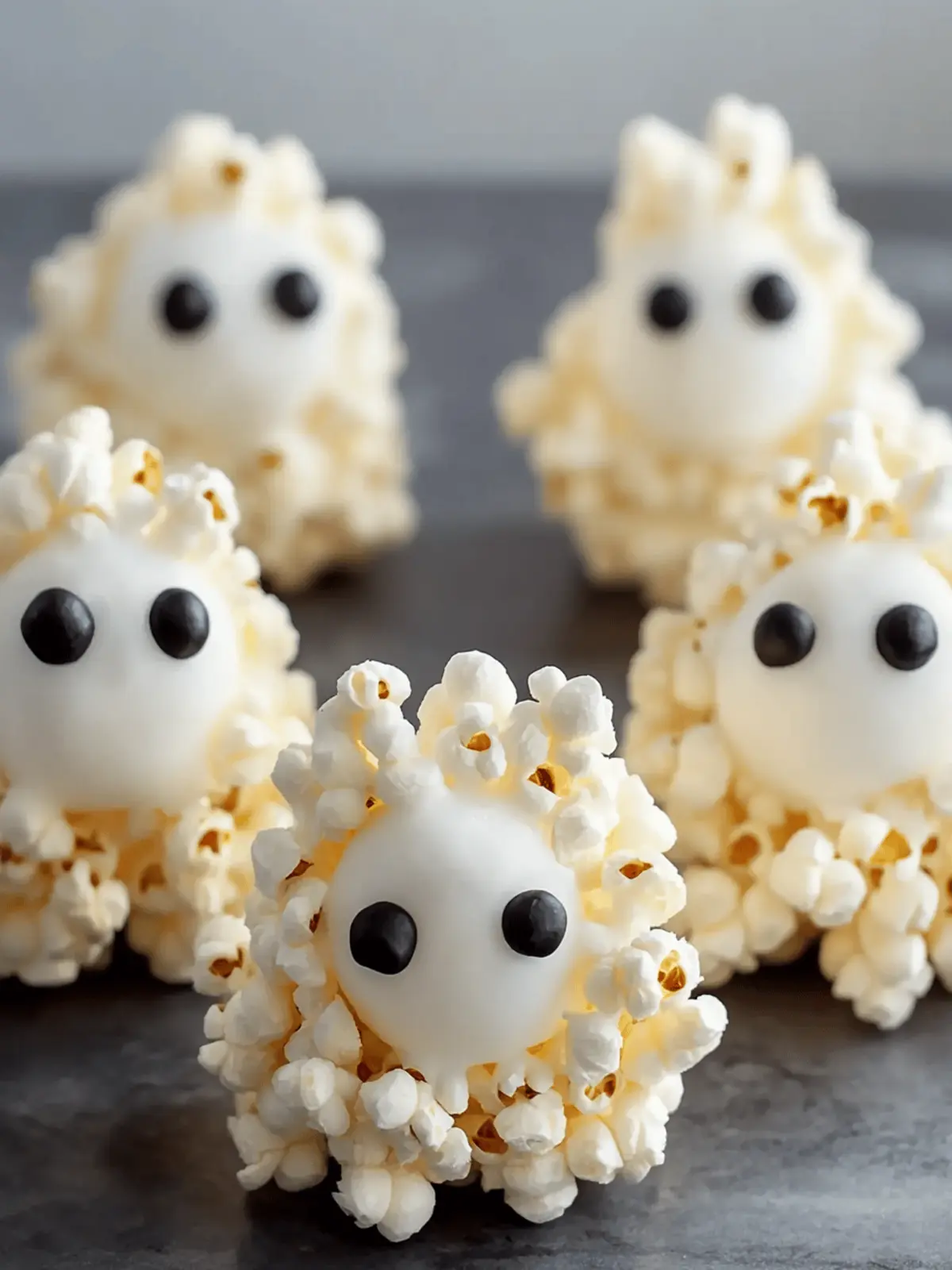 Ghost Popcorn Balls