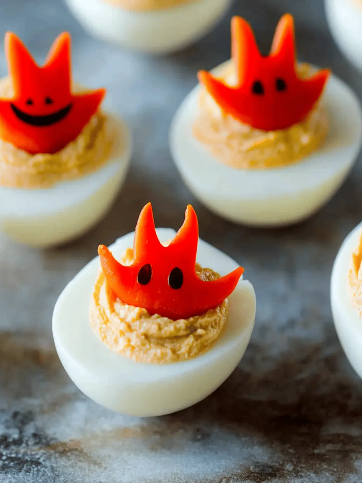Adorable Halloween Deviled Eggs