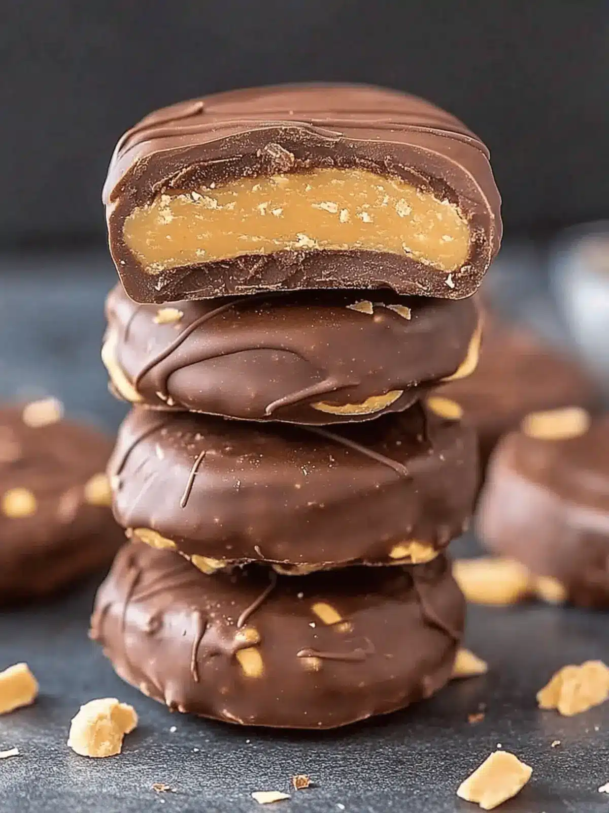 Chocolate Peanut Butter No Bake Cookies