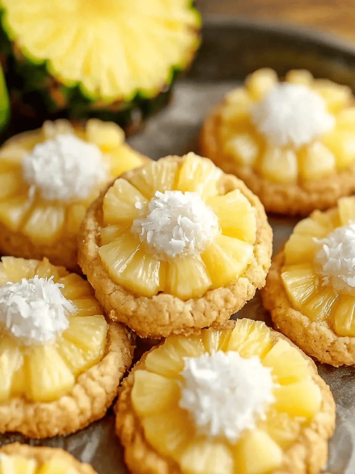 Easy Hawaiian Pineapple Coconut Thumbprint Cookies