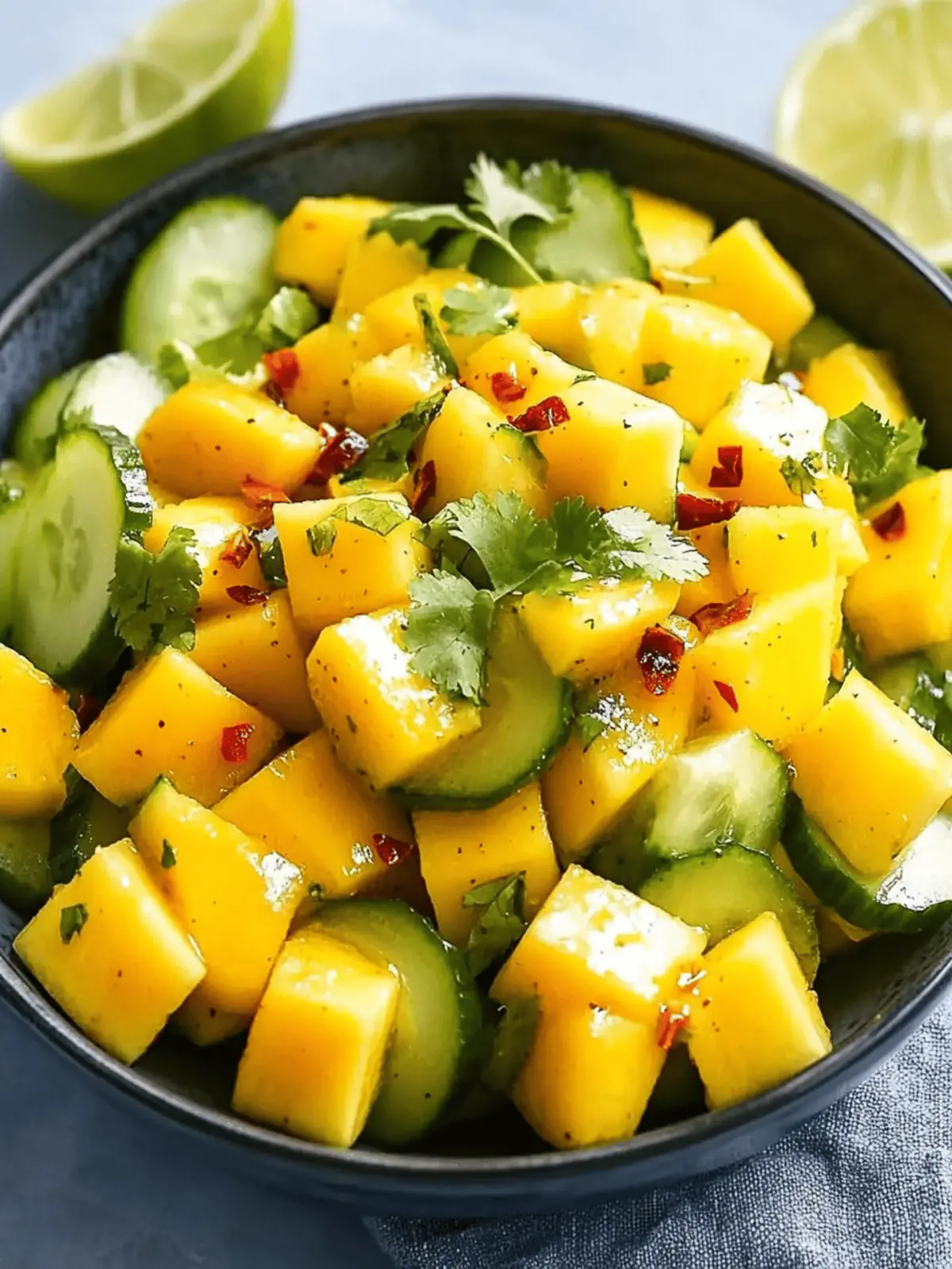 Refreshing Cucumber Mango Chili Salad for Summer Bliss 2 Cucumber Mango Chili Salad