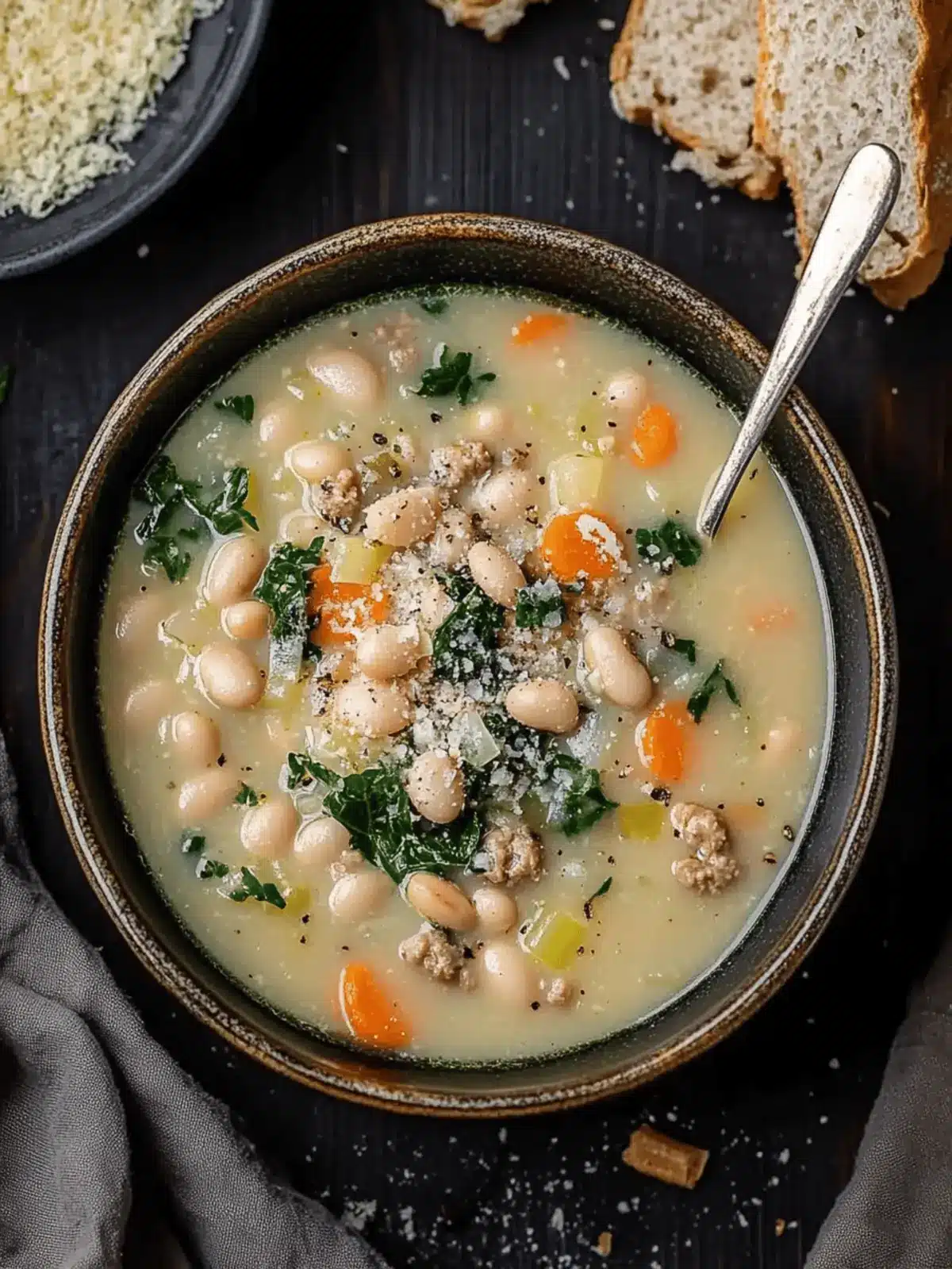 High Protein White Bean Soup