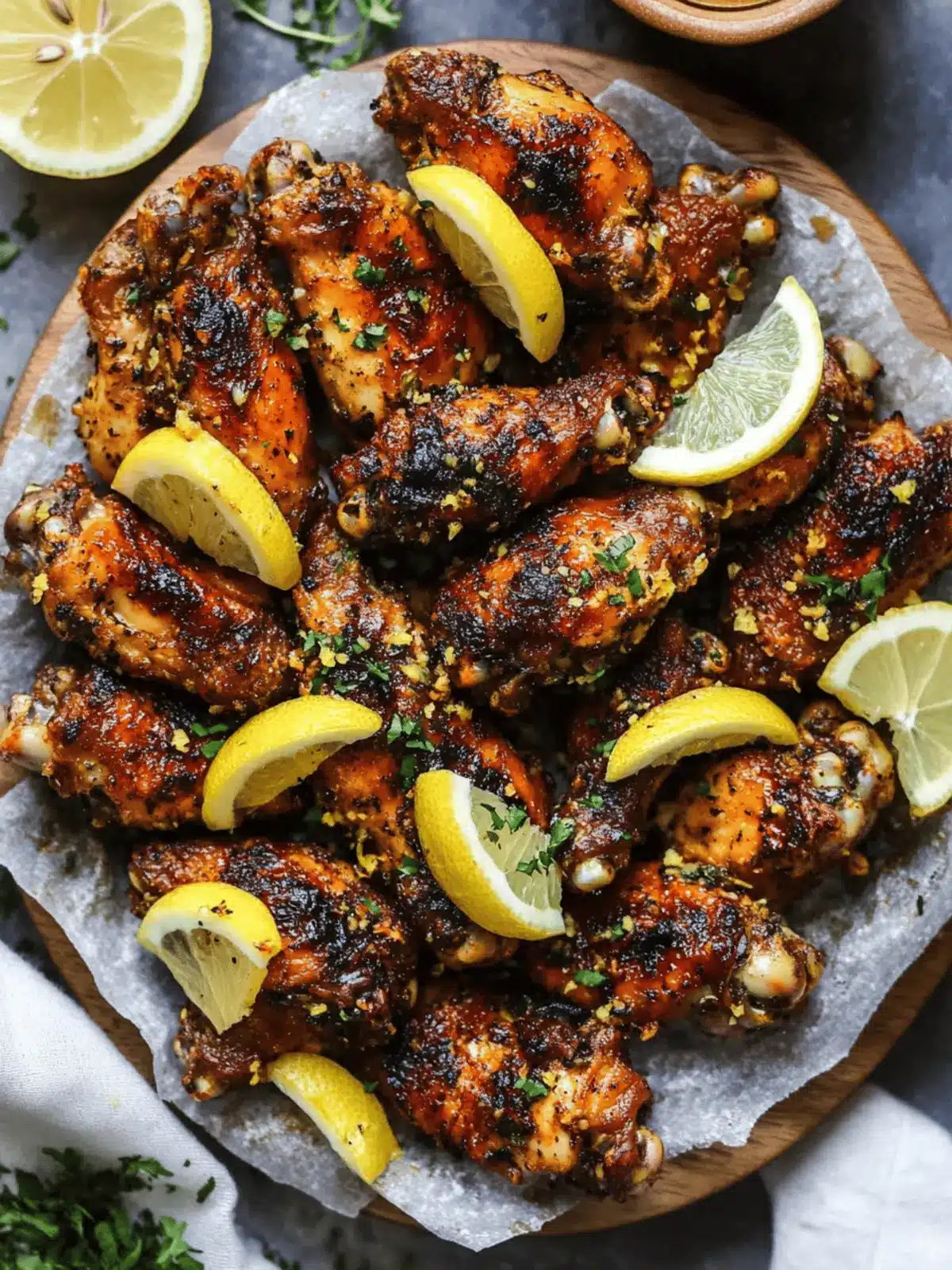 Easy Lemon Garlic Chicken Wings