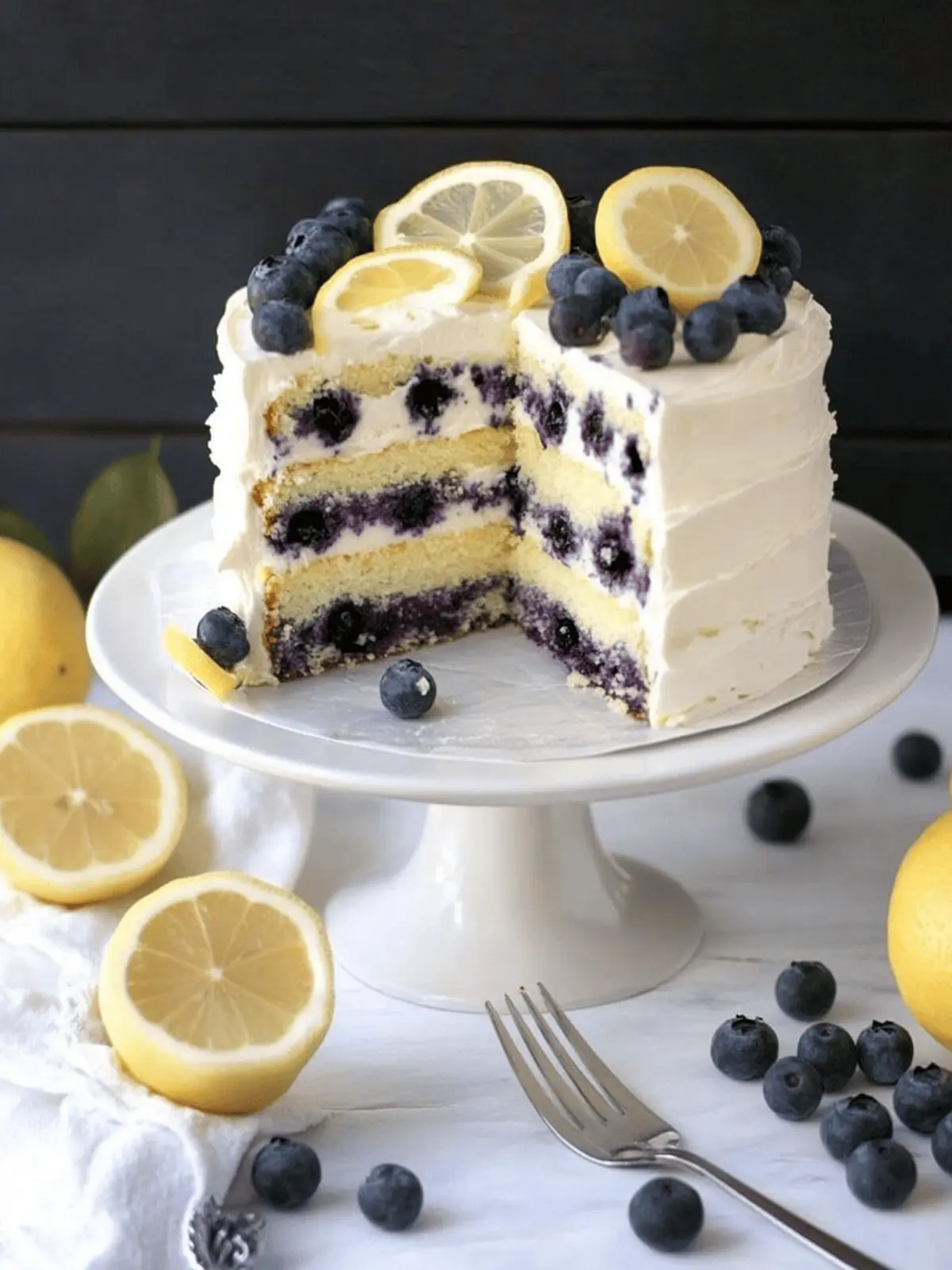Lemon Blueberry Cake Recipe That’s Bursting with Fresh Flavor 4 Lemon Blueberry Cake