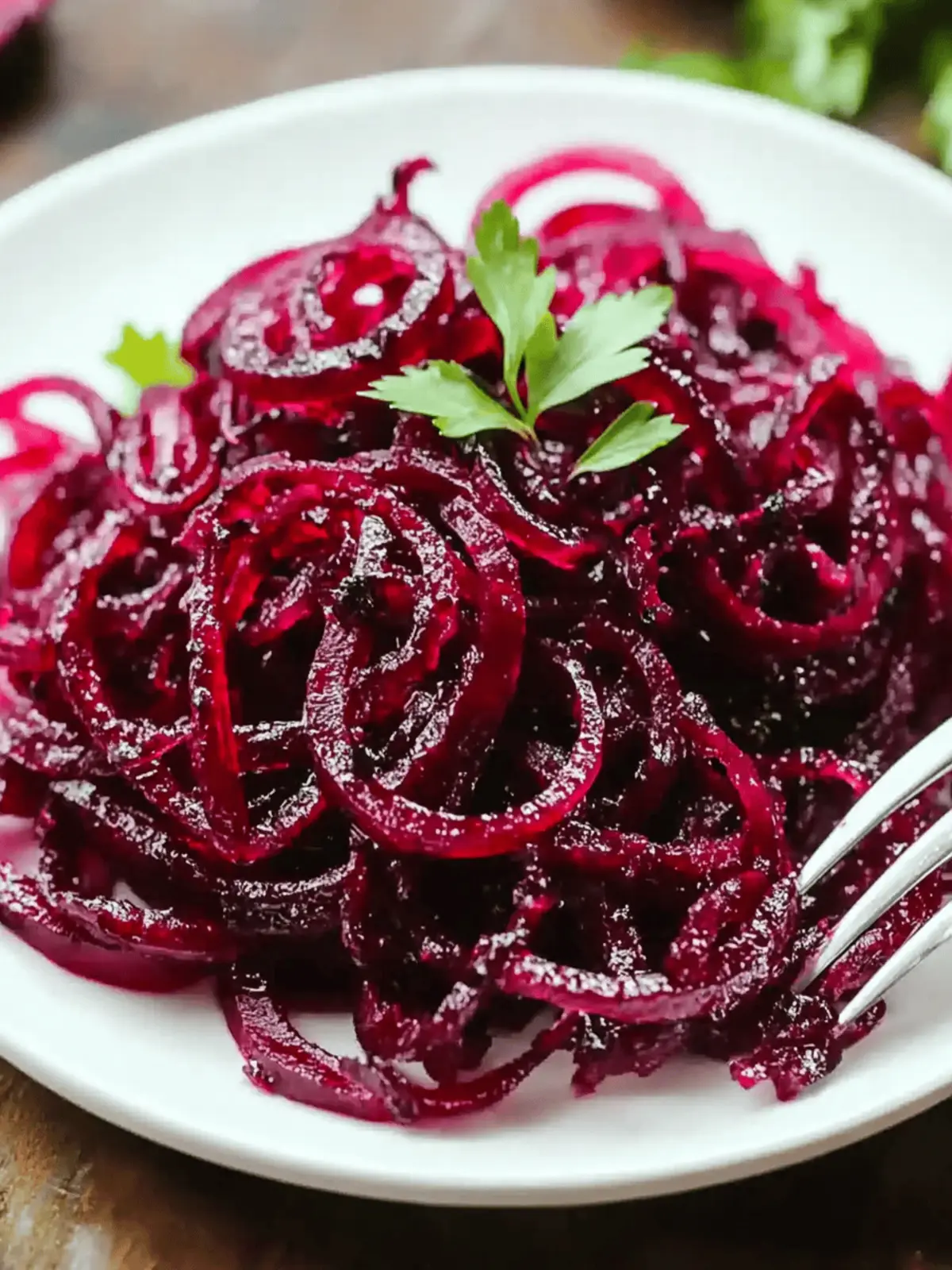 Savor Roasted Spiralized Beets with Honey Mustard Vinaigrette 5 Roasted Spiralized Beets with Honey Mustard Vinaigrette