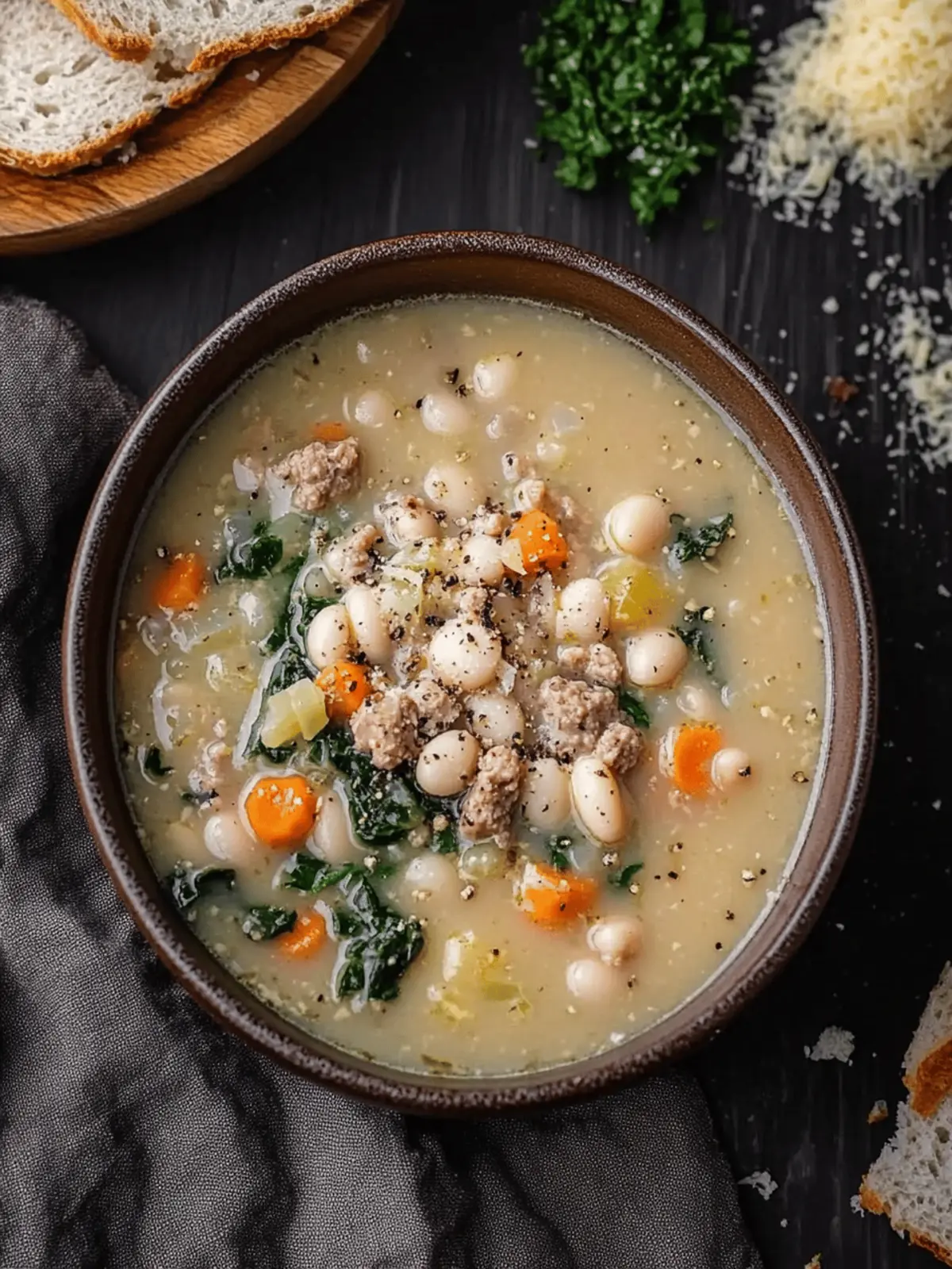 High Protein White Bean Soup