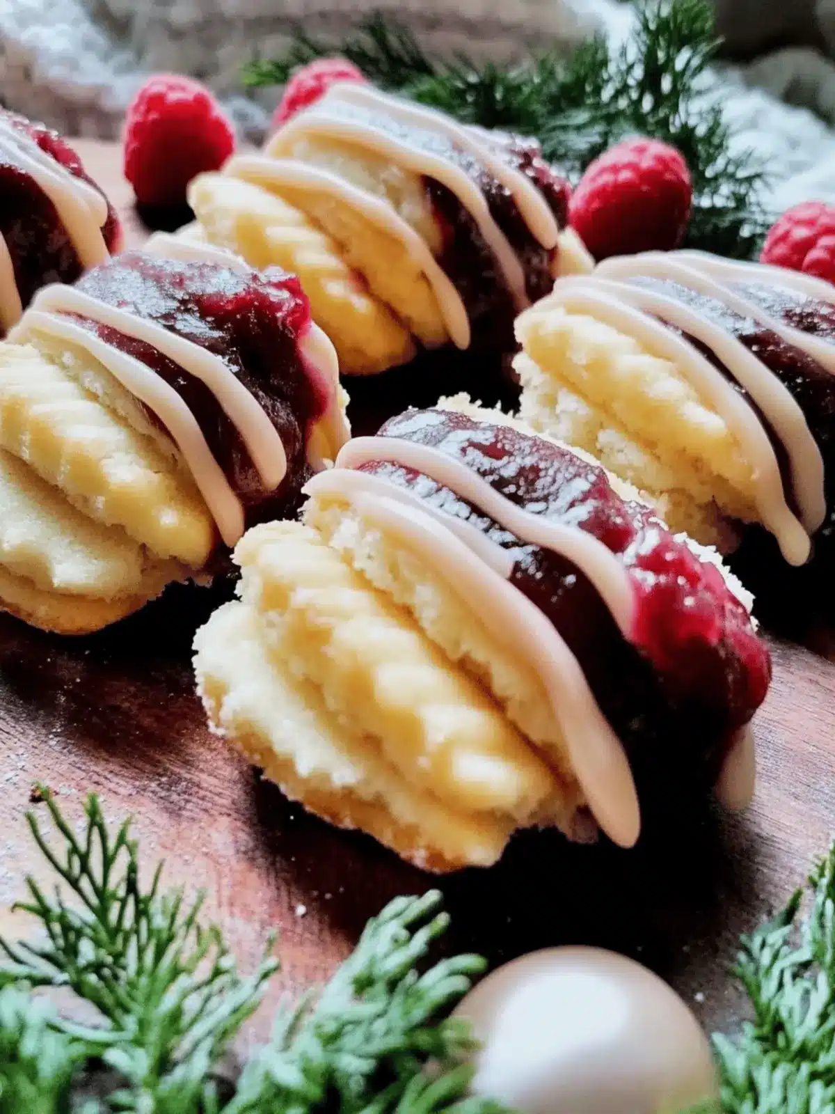Viennese Finger Biscuits (Raspberry Filled)