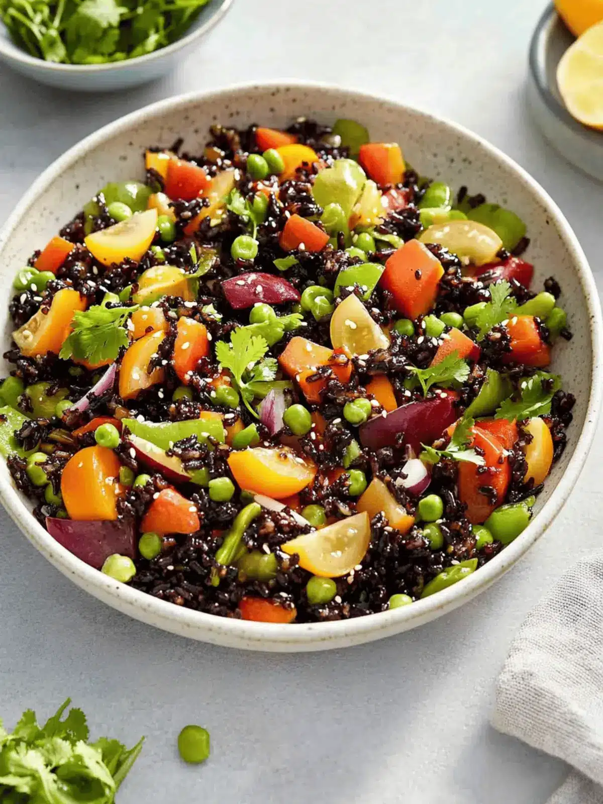 Asian Black Rice Salad