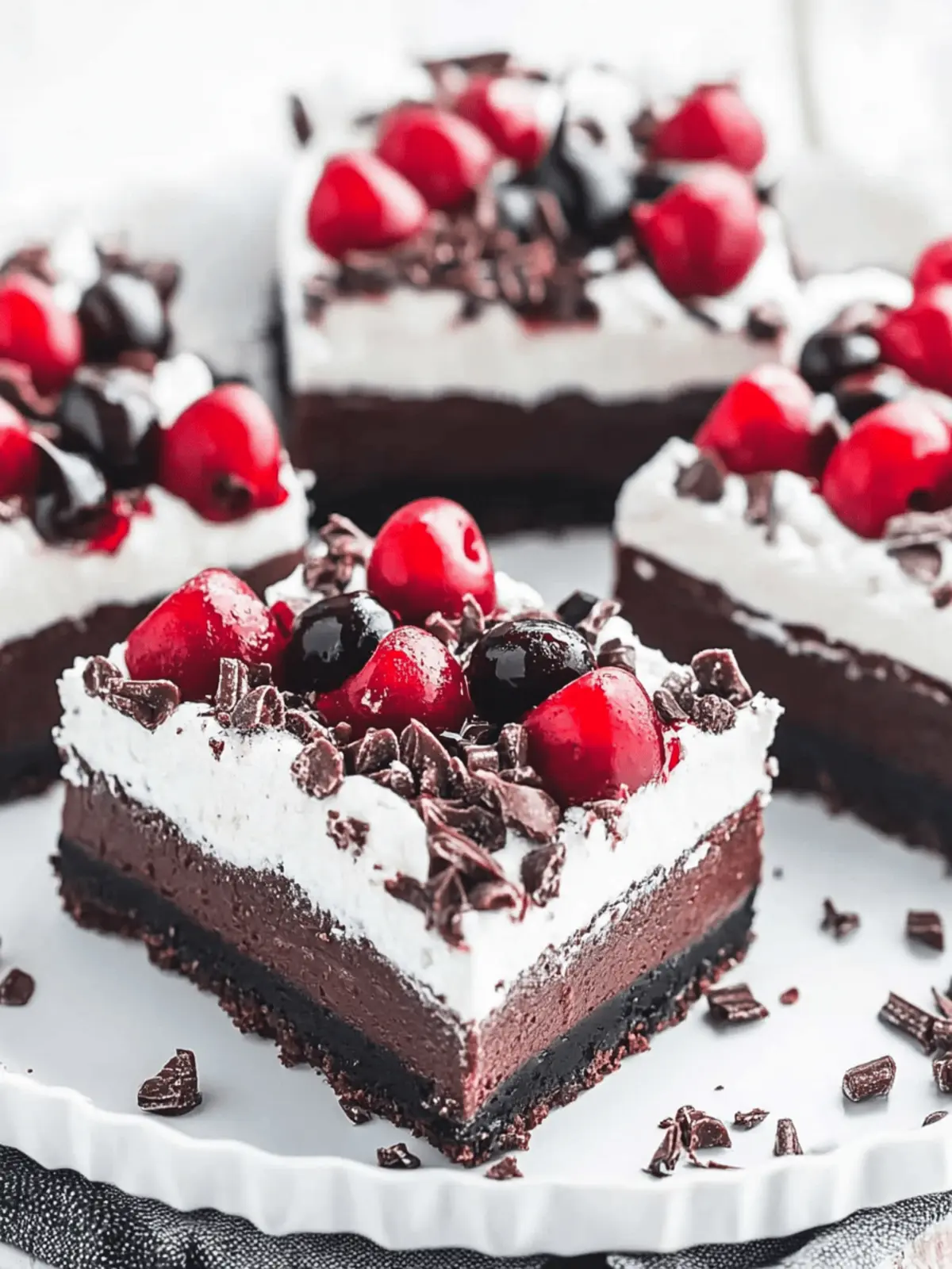 Irresistible Black Forest Cheesecake Bars for Ultimate Indulgence 4 Black Forest Cheesecake Bars