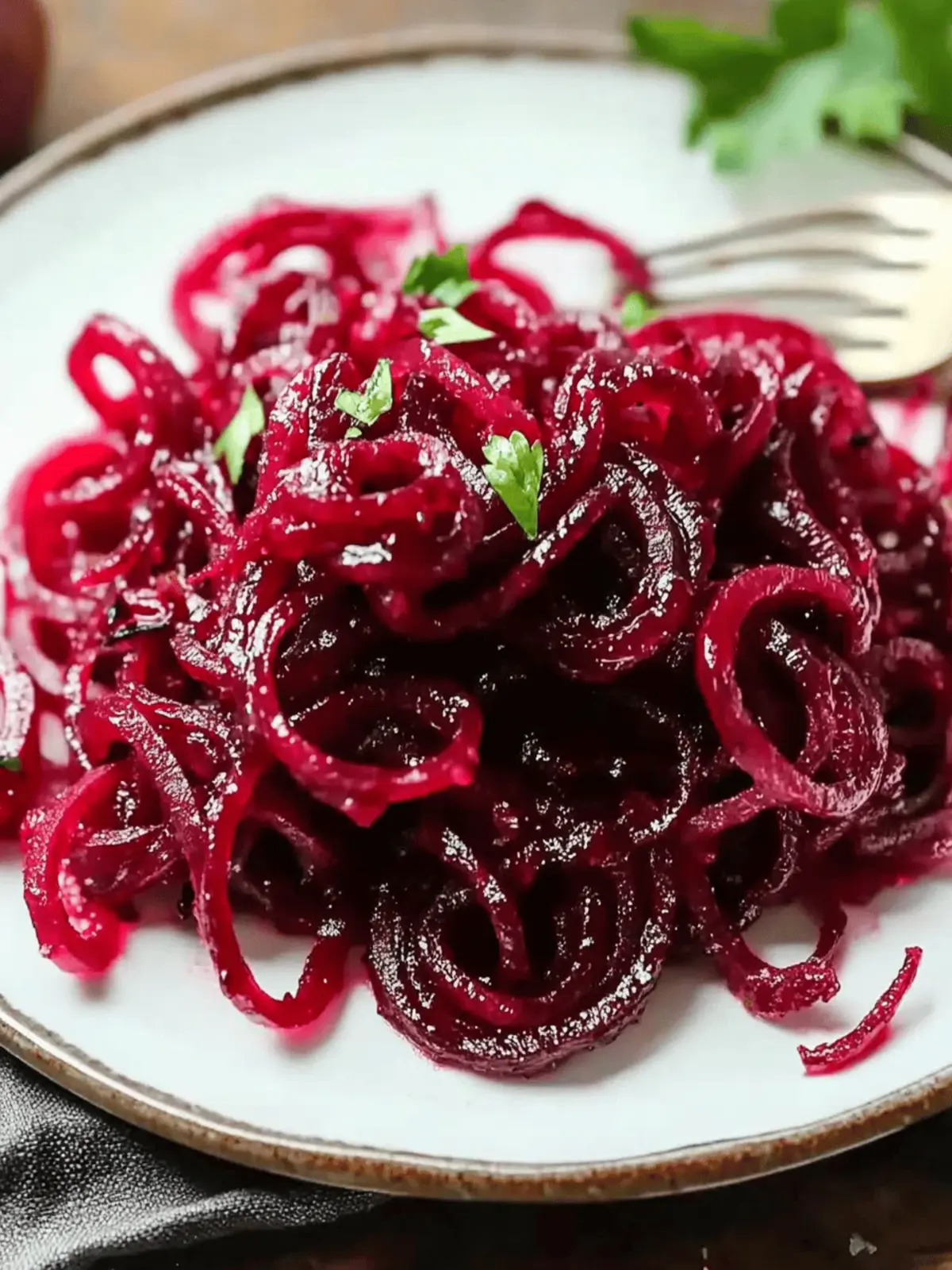 Savor Roasted Spiralized Beets with Honey Mustard Vinaigrette 2 Roasted Spiralized Beets with Honey Mustard Vinaigrette