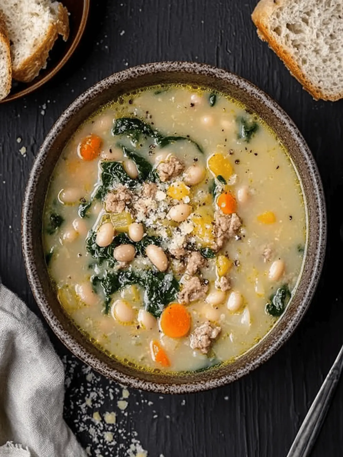 High Protein White Bean Soup