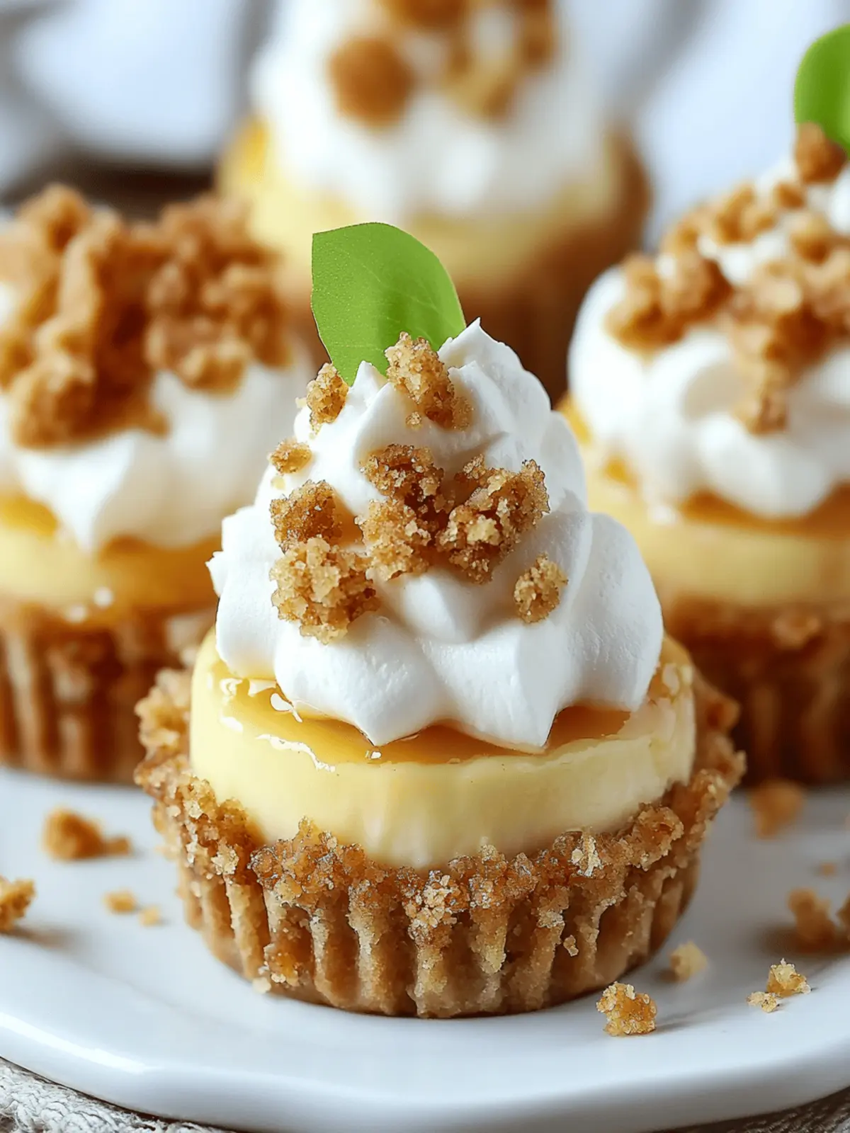 Easy Apple Crisp Mini Cheesecakes That Steal the Show 5 Easy Apple Crisp Mini Cheesecakes