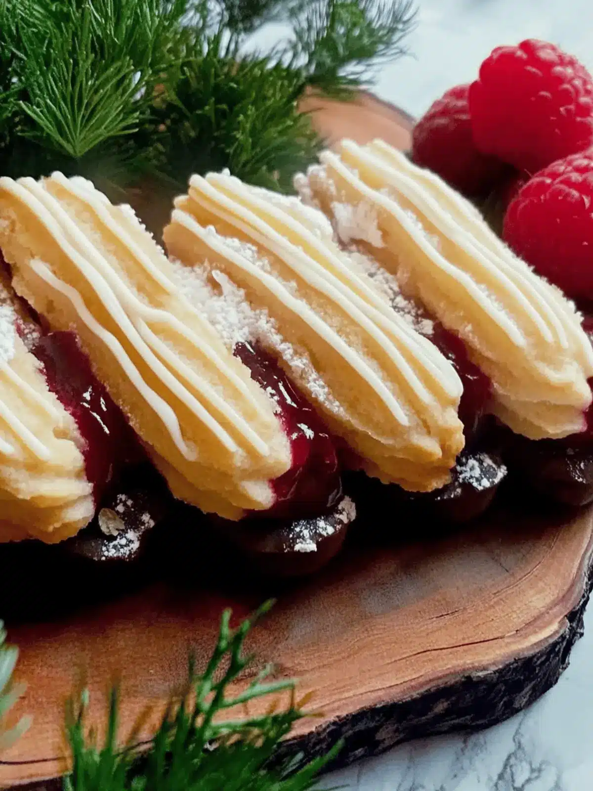 Viennese Finger Biscuits (Raspberry Filled)