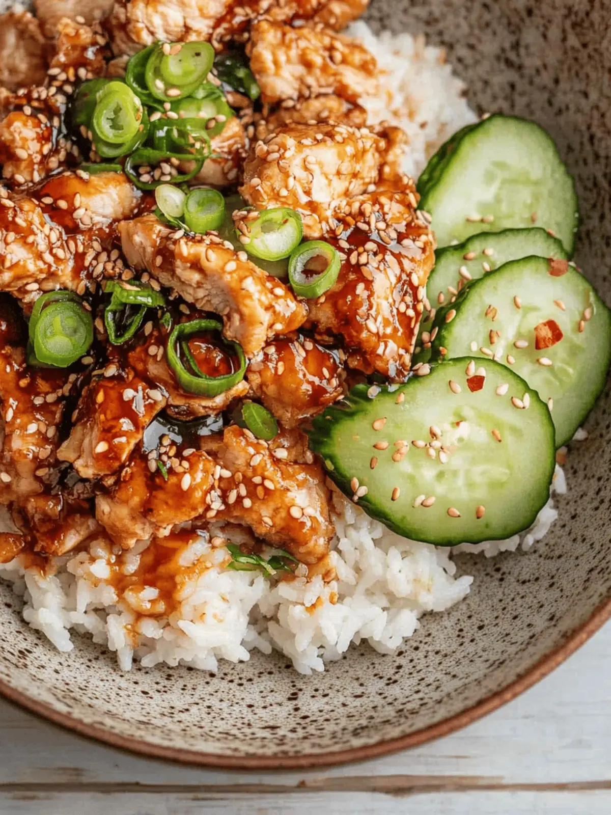 Air Fryer Chicken Karaage Rice Bowl with Miso Glaze