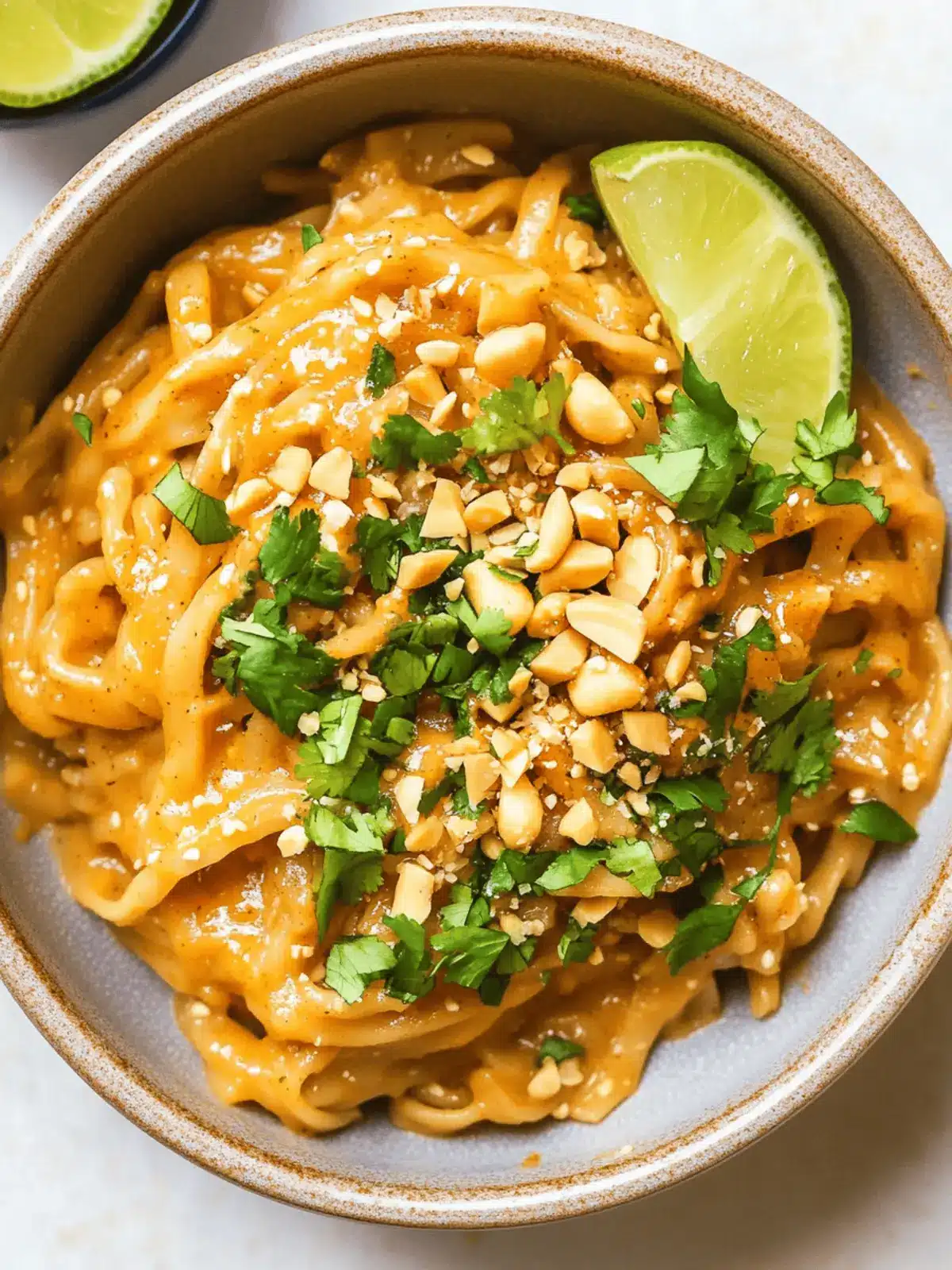 Gluten Free Red Curry Peanut Noodles