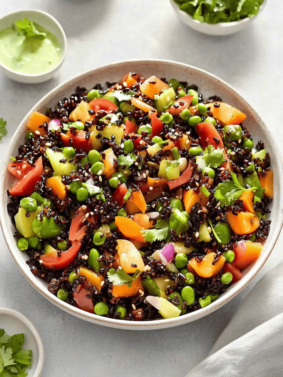 Asian Black Rice Salad