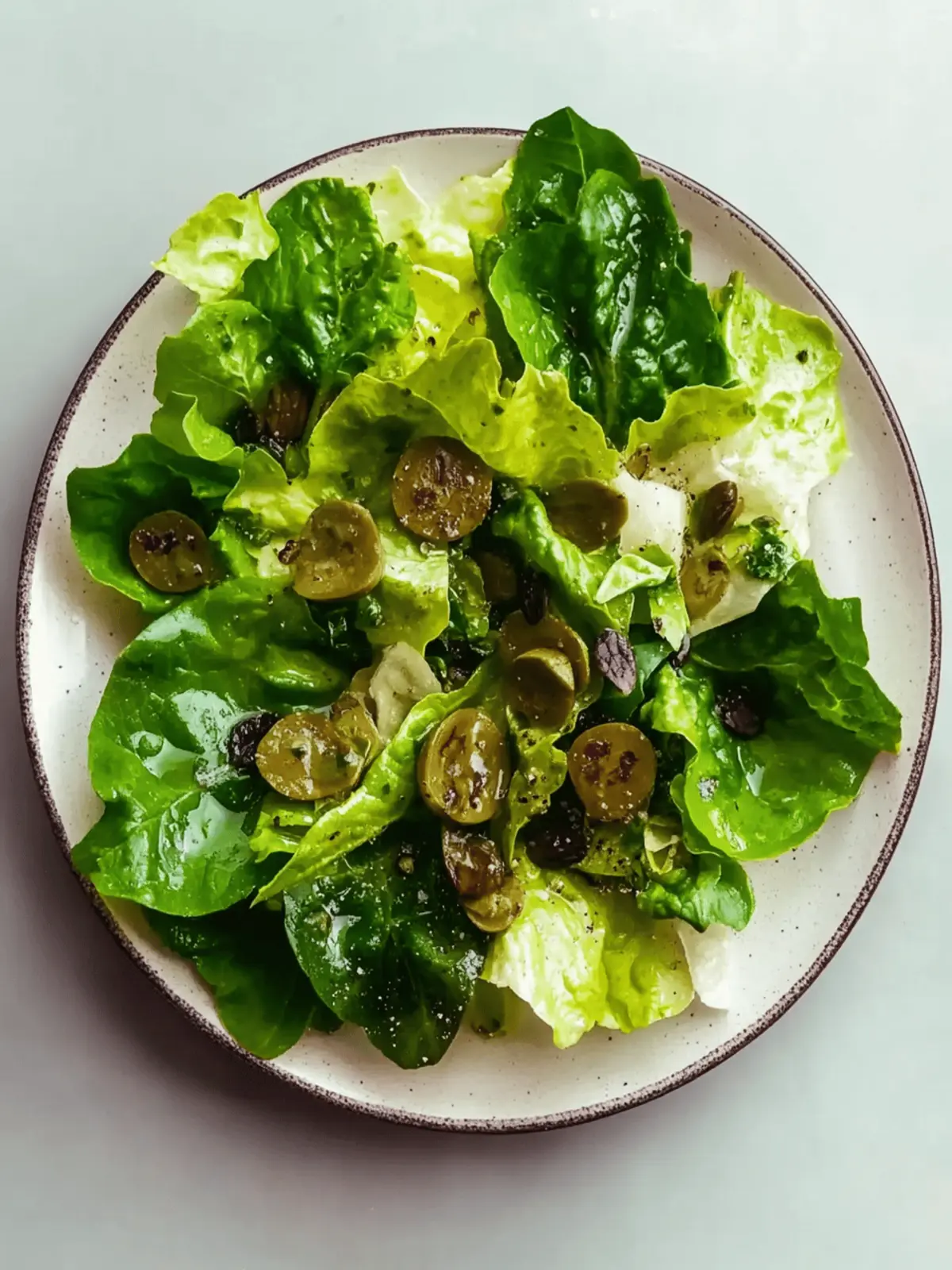 Simple Green Salad with Shallot Vinaigrette for Fresh Flavor 4 Simple Green Salad with Shallot Vinaigrette