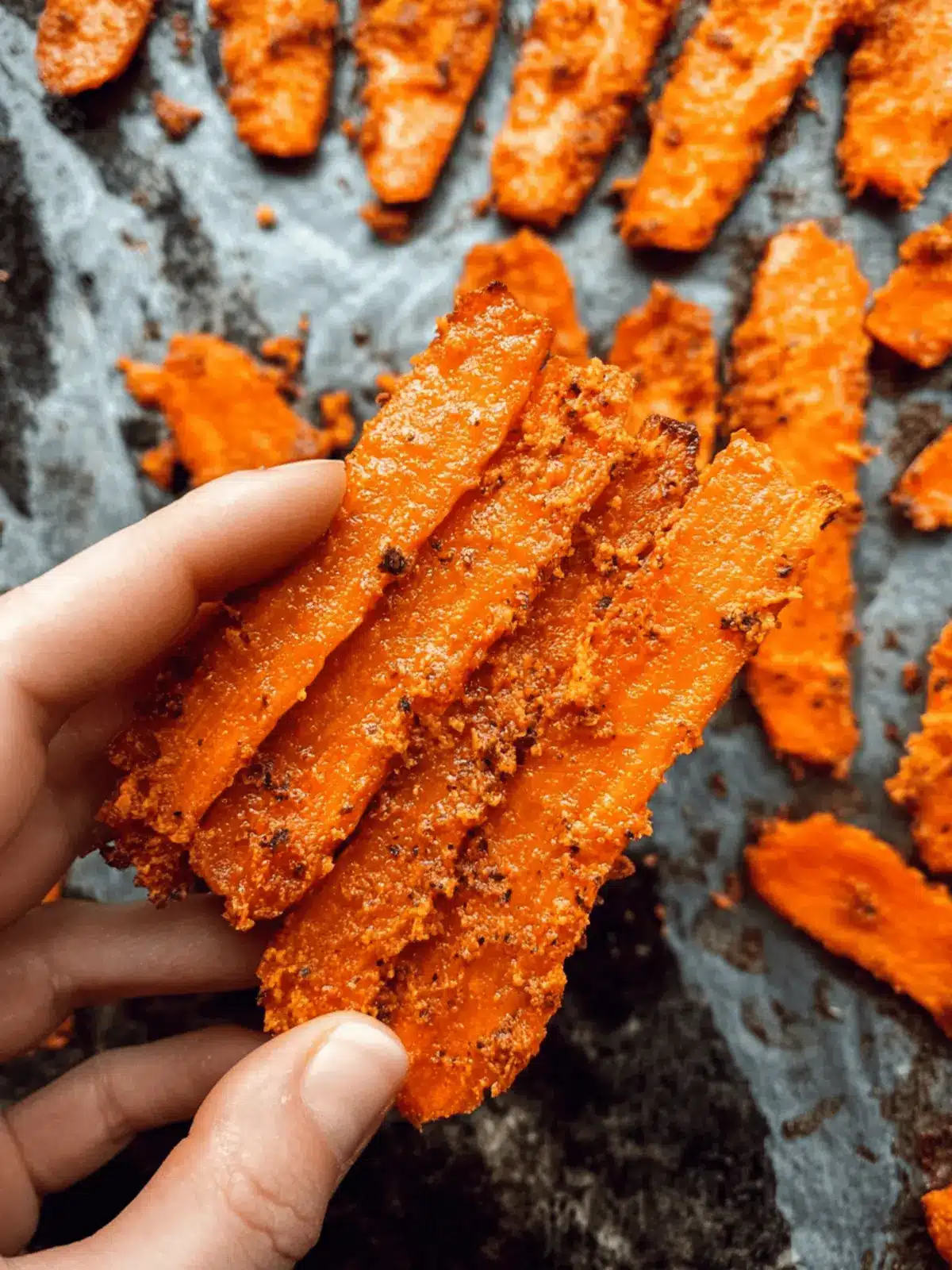 Crispy Smashed Carrots