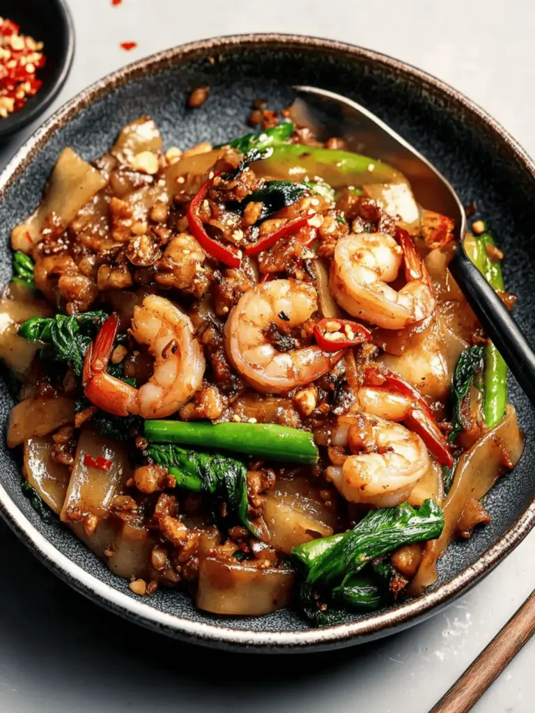 Garlic Prawn Pad See Ew