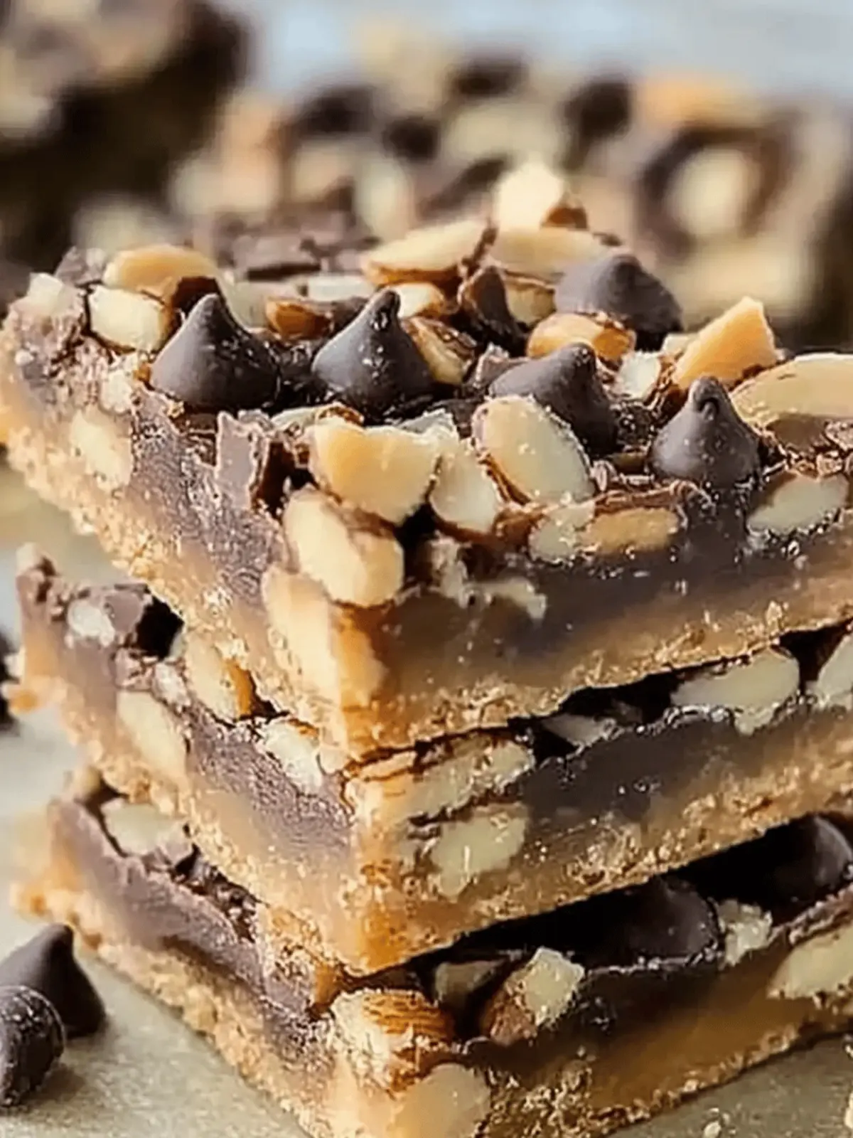 Irresistible Chocolate Almond Toffee Bars for Sweet Cravings 3 Chocolate Almond Toffee Bars