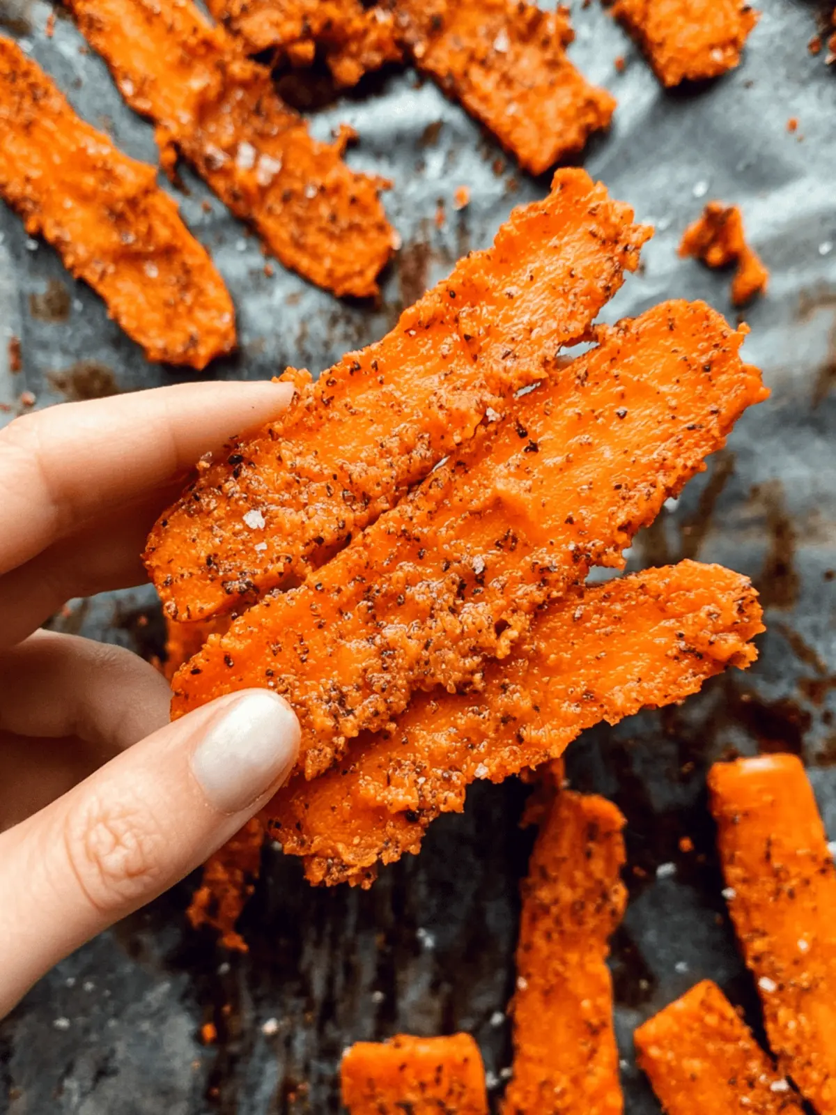 Crispy Smashed Carrots