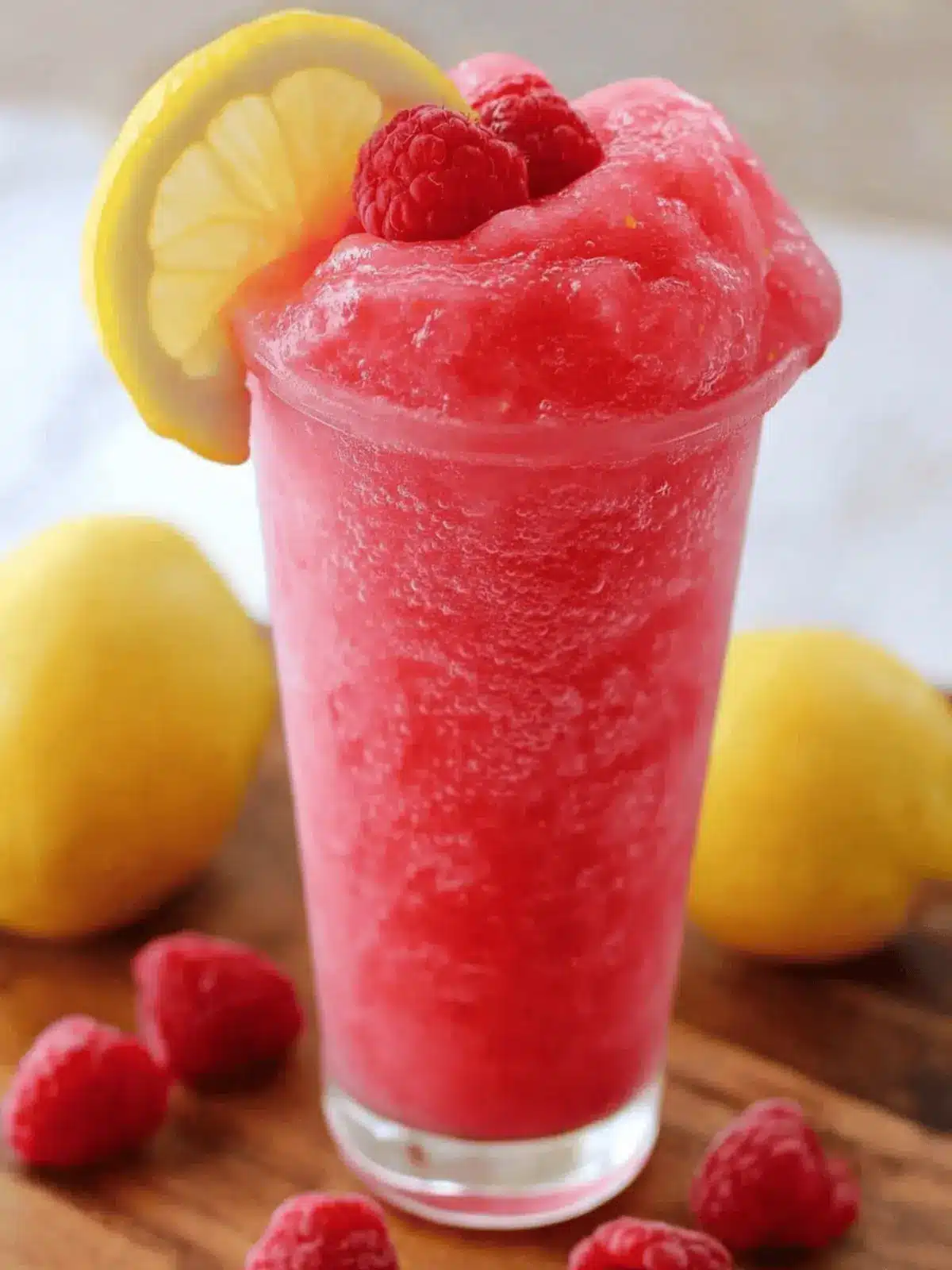 Raspberry Lemonade Slushie