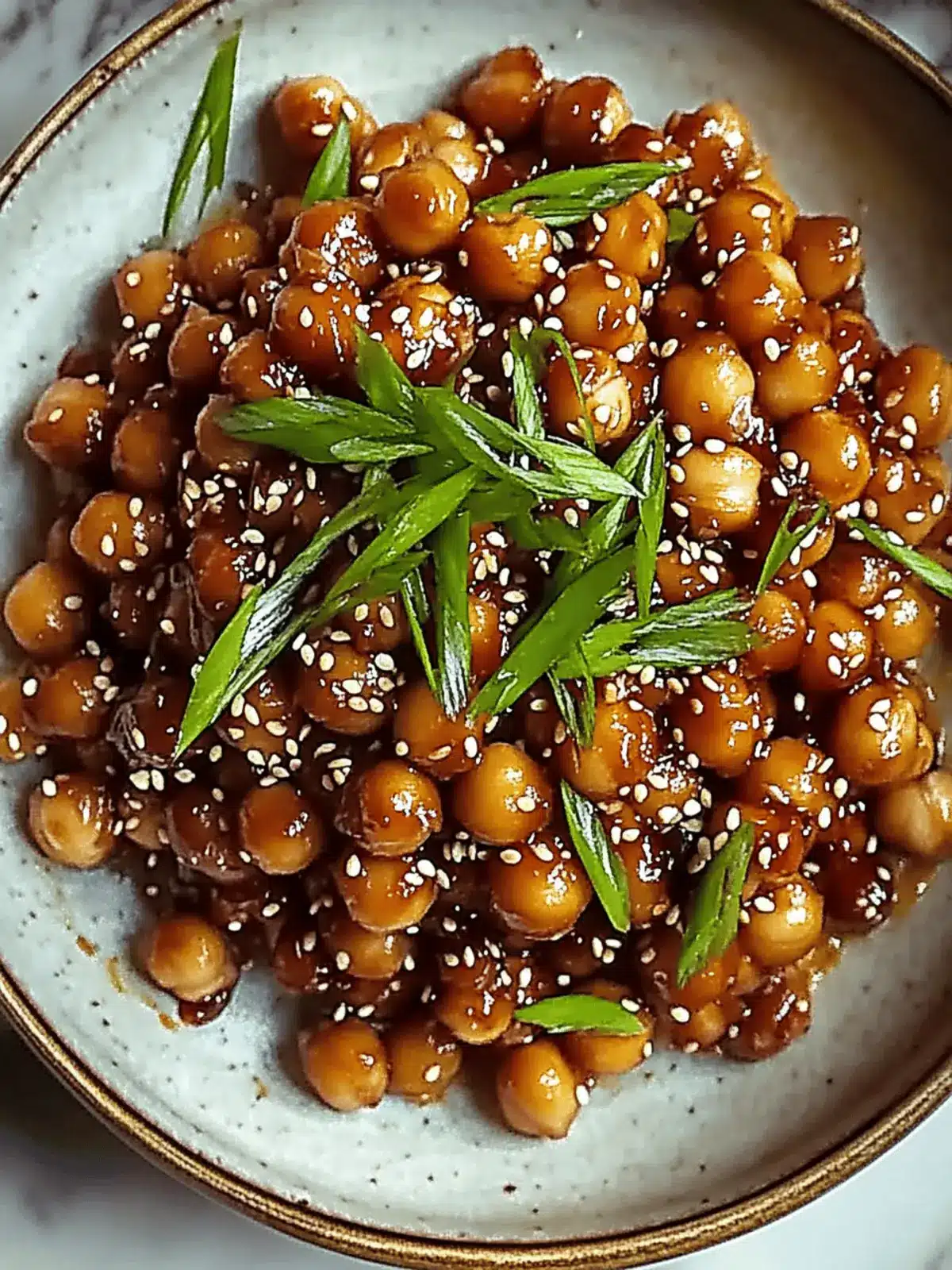 Savory Vegan Sticky Sesame Chickpeas in Under 30 Minutes 5 Vegan Sticky Sesame Chickpeas