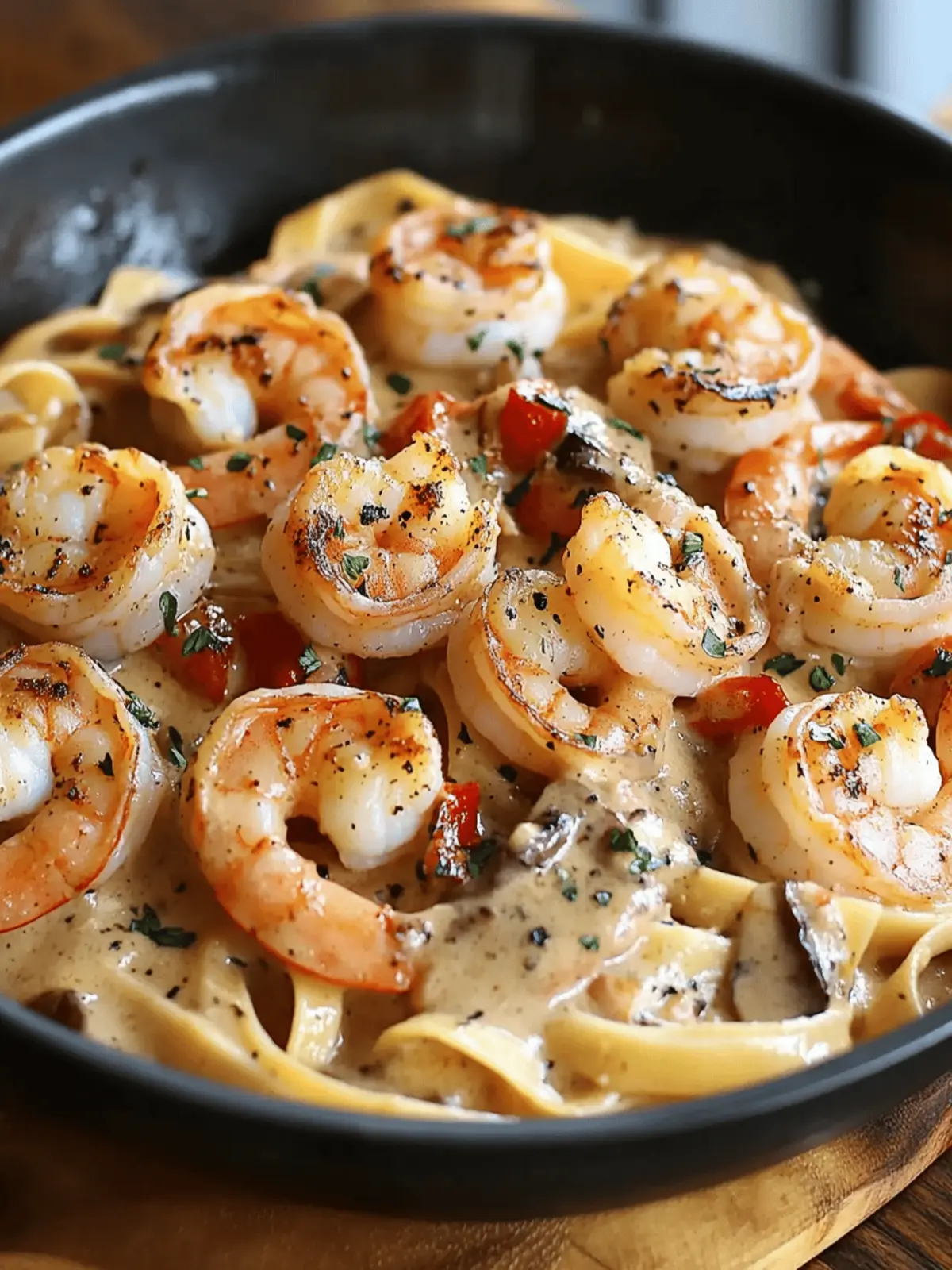 Blackened Shrimp Stroganoff