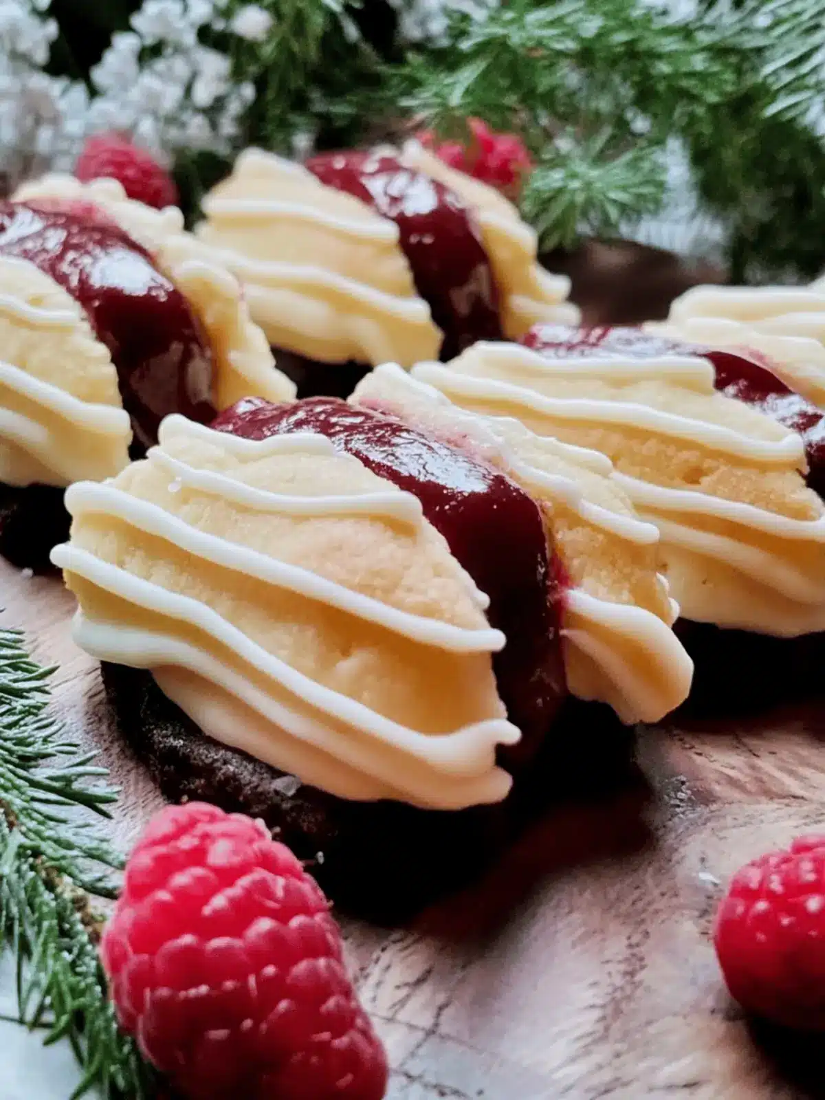 Viennese Finger Biscuits (Raspberry Filled)
