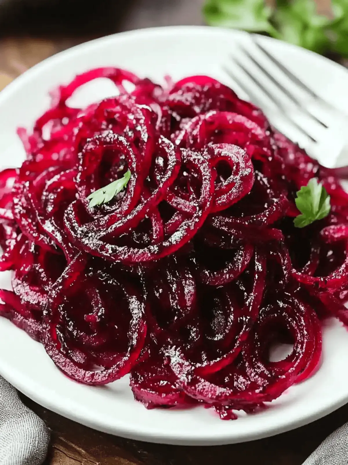 Savor Roasted Spiralized Beets with Honey Mustard Vinaigrette 3 Roasted Spiralized Beets with Honey Mustard Vinaigrette