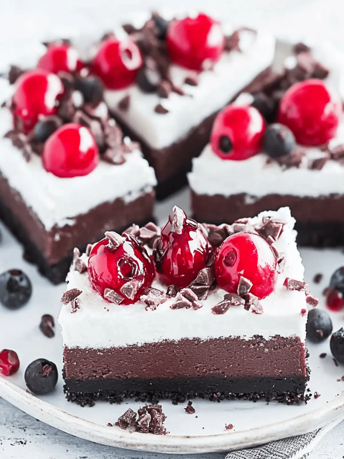 Irresistible Black Forest Cheesecake Bars for Ultimate Indulgence 3 Black Forest Cheesecake Bars