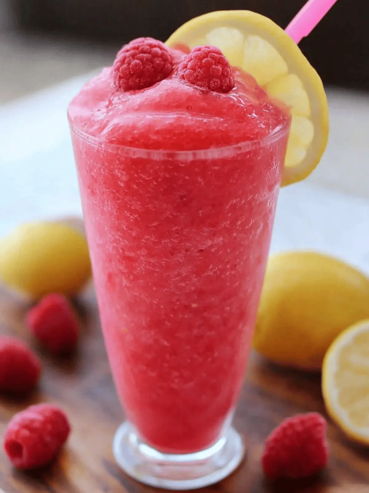 Raspberry Lemonade Slushie