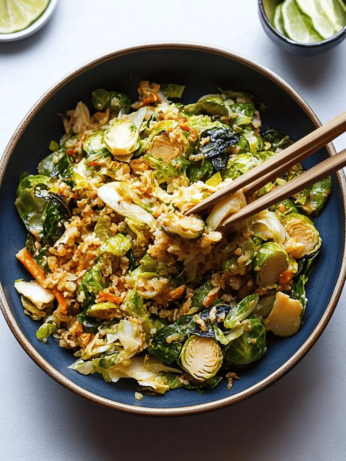Creamy Lime Brussels Sprout Salad