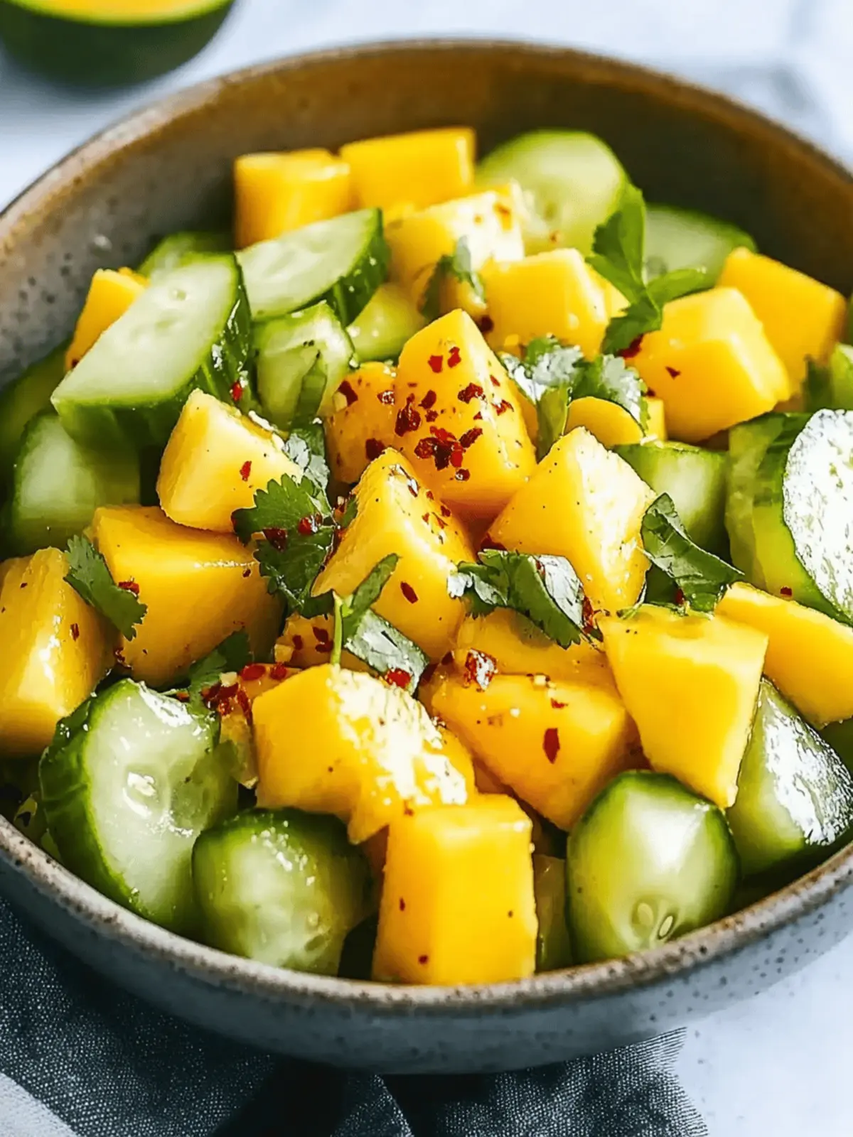 Refreshing Cucumber Mango Chili Salad for Summer Bliss 4 Cucumber Mango Chili Salad