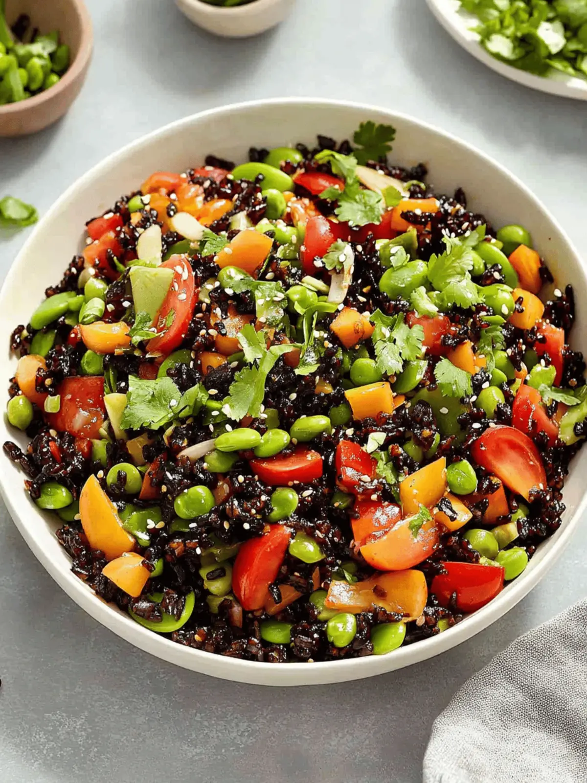 Asian Black Rice Salad