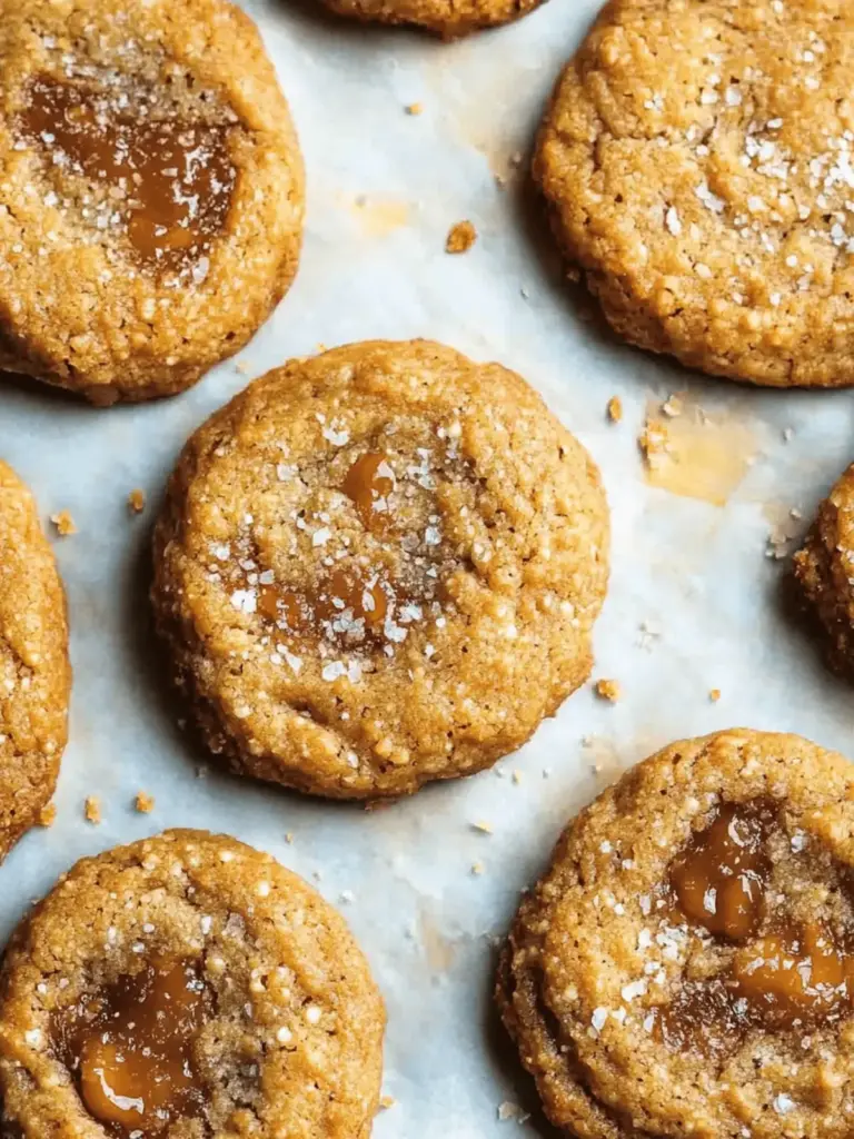 Salted Caramel Sesame Cookies