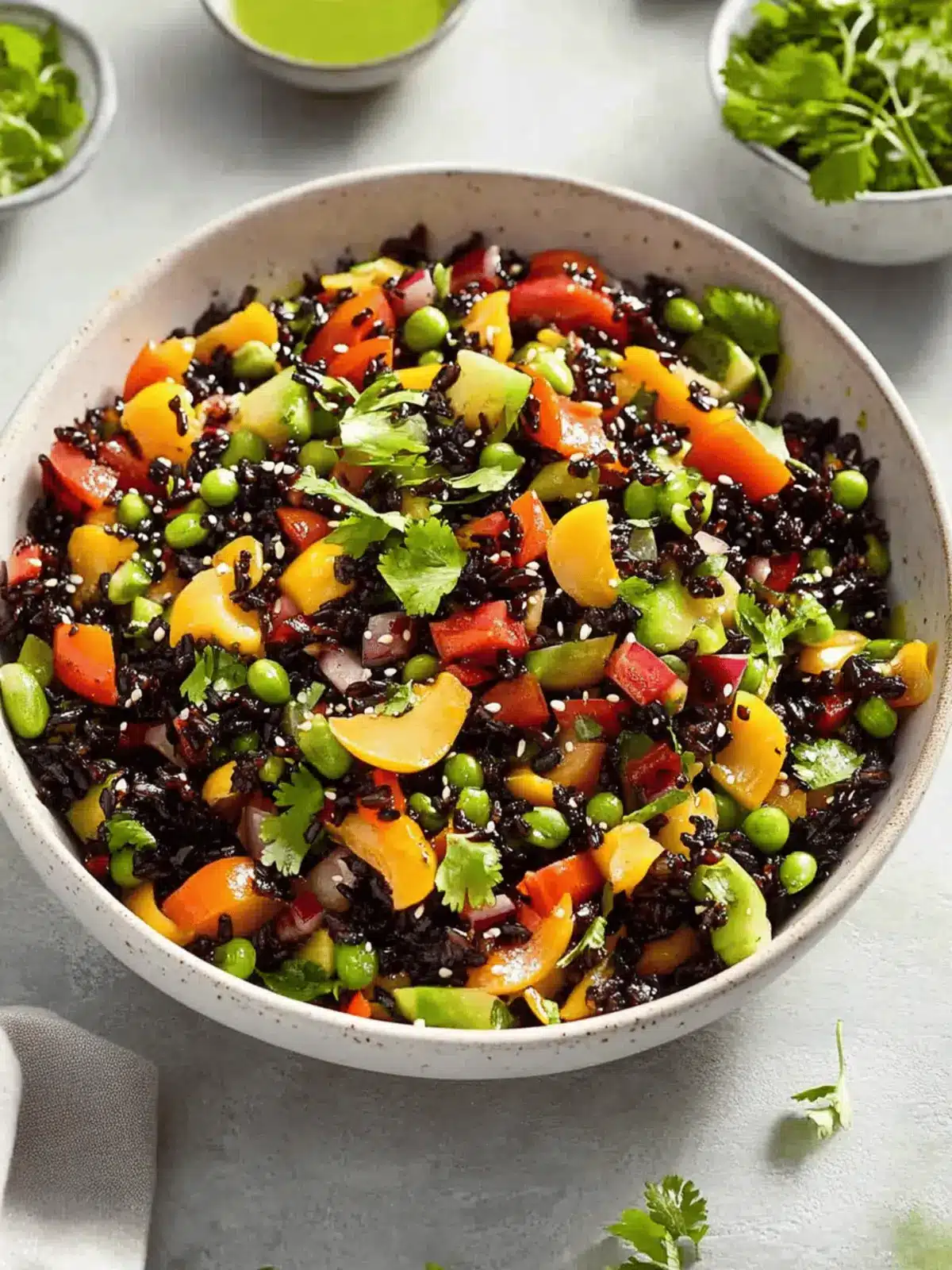 Asian Black Rice Salad
